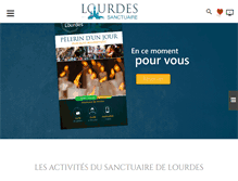 Tablet Screenshot of lourdes-france.org